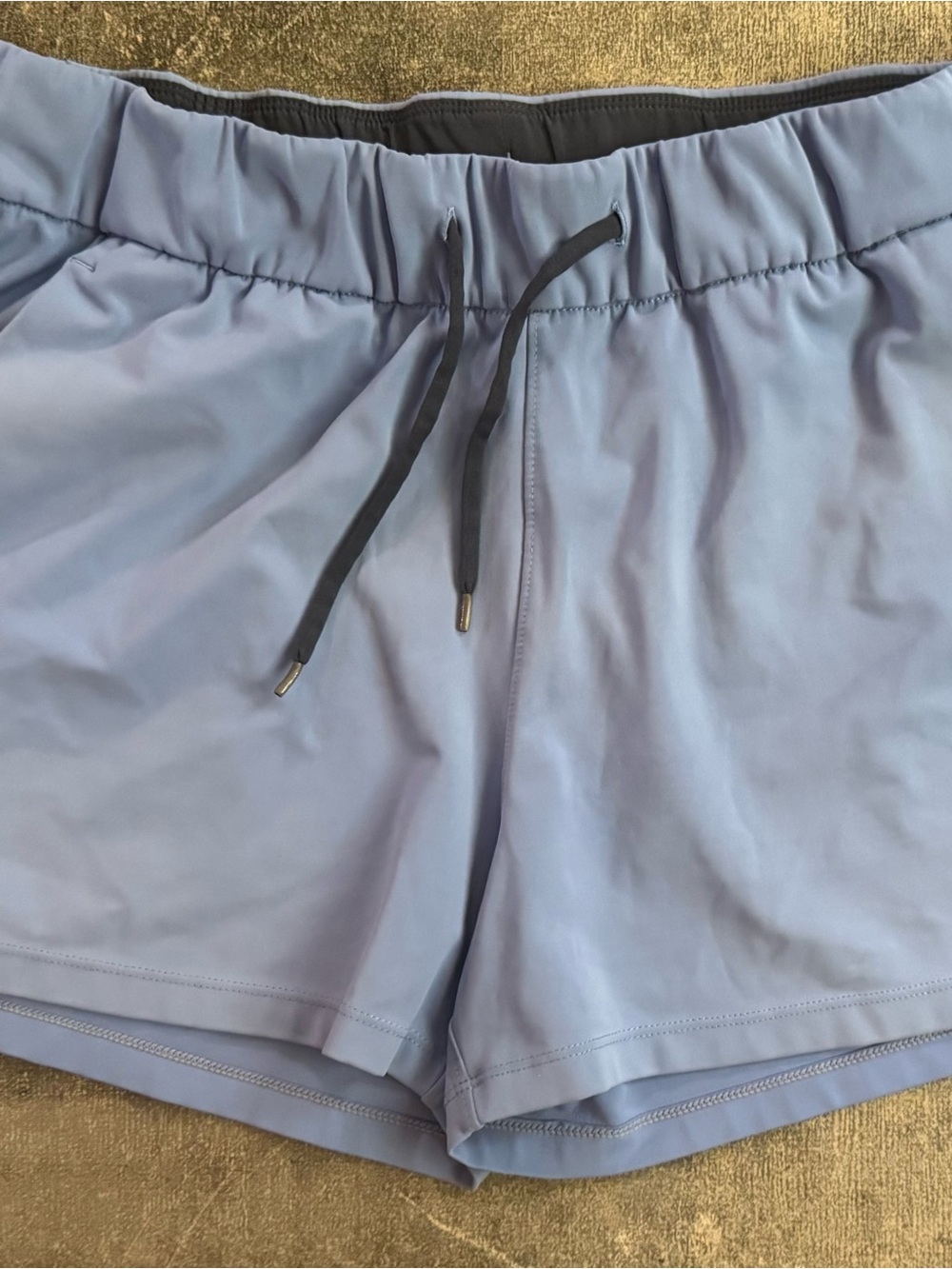 Women's Light Blue Athletic Drawstring Shorts